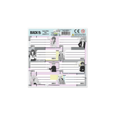 DERFORM BackUp 8 db-os füzetcímke - Manga (NNZB6A02) füzetcímke