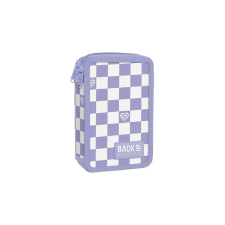 DERFORM BackUp felszerelt emeletes tolltartó - Lila, fehér kockás (PB7DW26) tolltartó