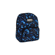 DERFORM BackUp iskolatáska, hátizsák - 1 rekeszes - Black, blue (PLB7F44) iskolatáska
