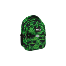 DERFORM BackUp iskolatáska, hátizsák - 3 rekeszes - Green pixel (PLB7P64) iskolatáska
