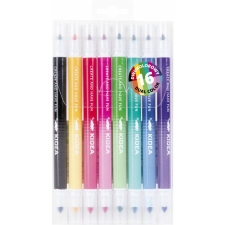DERFORM Filctoll készlet, 8/16, kétvégű, Kidea filctoll, marker