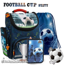 DERFORM Focis iskolatáska SZETT - Football Cup iskolatáska