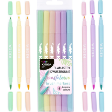 DERFORM Kidea 12 Színű Kétoldalú Pasztell Ecset Filctoll (475951) filctoll, marker