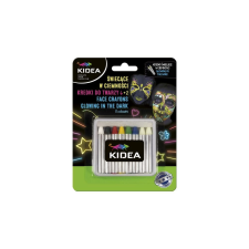 DERFORM Kidea 6 + 2 színű arcfestő kréta arcfesték