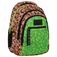 DERFORM Minecraft mintás hátizsák, iskolatáska, 42x30x20cm, BackUp 2021 iskolatáska