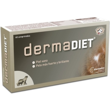 Derma diet tabletta egészséges bőr, és fényes szőrzet támogatására 60 db vitamin, táplálékkiegészítő kutyáknak