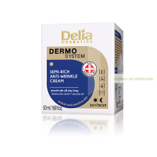  Dermo System Ránctalanító arckrém, érett, érzékeny bőrre 50 ml - Delia arckrém