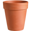 Deroma Alto White Garden virágcserép   22 cm terrakotta