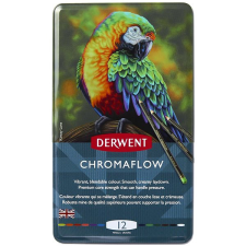 Derwent Proffesional Chromaflow óndobozban, 12 színben színes ceruza