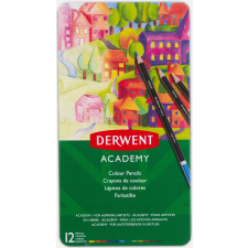 Derwent "Academy" színes ceruza készlet 12 különböző szín (2301937) színes ceruza