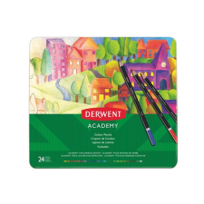 Derwent Színes ceruza készlet, fém doboz, derwent &quot;academy&quot;, 24 különböző szín 2301938 színes ceruza
