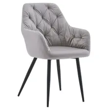  Design fotel, szürke Velvet szövet, VERIO NEW bútor