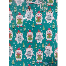 Design Group Karácsonyi ajándéktasak 33x26 cm zöld ajándéktasak