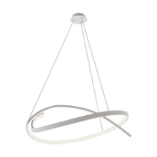  Design LED csillár (48W), fehér színű - természetes fehér, dimmelhető világítás