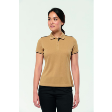 Designed To Work Női galléros póló Designed To Work WK271 Ladies&#039; Short-Sleeved Contrasting Daytoday polo Shirt -2XL, Black/Orange női póló