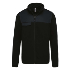 Designed To Work Uniszex kabát Designed To Work WK9105 Fleece Jacket With Removable Sleeves -2XL, Black női dzseki, kabát