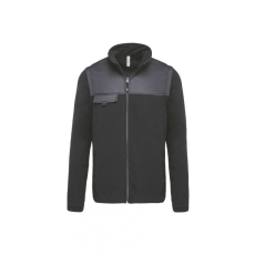 Designed To Work Uniszex kabát Designed To Work WK9105 Fleece Jacket With Removable Sleeves -2XL, Dark Grey