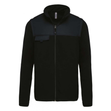 Designed To Work Uniszex kabát Designed To Work WK9105 Fleece Jacket With Removable Sleeves -4XL, Black