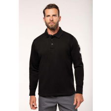 Designed To Work Uniszex pulóver Designed To Work WK4000 polo neck Sweatshirt -XS, Dark Grey férfi pulóver, kardigán