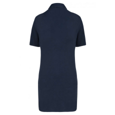 Designed To Work WK209 Női rövid ujjú hosszított piké póló Designed To Work, Navy/Oxford Grey-2XL