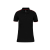Designed To Work WK271 rövid ujjú Női galléros póló, kontrasztos diszítésekkel Designed To Work, Black/Red-L