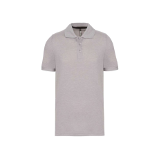 Designed To Work WK274 férfi galléros póló rövid ujjakkal, oldalsó slicceléssel Designed To Work, Oxford Grey-3XL