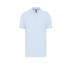 Designed To Work WK274 férfi galléros póló rövid ujjakkal, oldalsó slicceléssel Designed To Work, Sky Blue-2XL