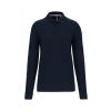Designed To Work WK276 hosszú ujjú galléros férfi piké póló Designed To Work, Navy-L