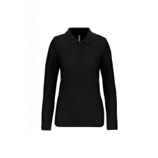  Designed To Work WK277 LADIES&- 039; LONG-SLEEVED POLO SHIRT S