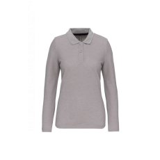 Designed To Work WK277 Női hosszú ujjú galléros piké póló Designed To Work, Oxford Grey-2XL