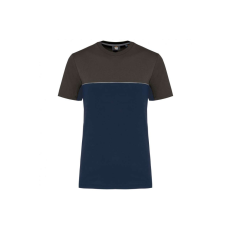 Designed To Work WK304 kétszinű strapabíró unisex kereknyakú rövid ujjú póló Designed To Work, Navy/Dark Grey-2XL