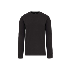 Designed To Work WK4001 környakas vastak unisex pulóver Designed To Work, Dark Grey-XS