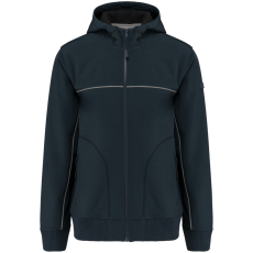 Designed To Work WK450 kétszínű három rétegű, kapucnis softshell dzseki Designed To Work, Navy-XL