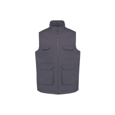Designed To Work WK607 bélelt unisex mellény sok zsebbel Designed To Work, Convoy Grey-3XL