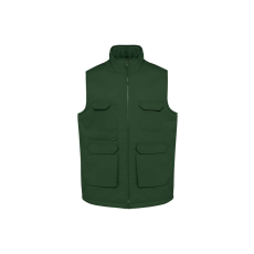 Designed To Work WK607 bélelt unisex mellény sok zsebbel Designed To Work, Forest Green-XL