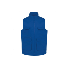 Designed To Work WK607 bélelt unisex mellény sok zsebbel Designed To Work, Royal Blue-4XL