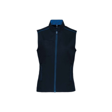 Designed To Work WK6149 Női mellény három zsebbel és kontrasztos díszítésekkel Designed To Work, Navy/Light Royal Blue-XL