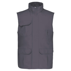 Designed To Work WK630 unisex bélelt mellény PVC bevonattal Designed To Work, Convoy Grey-XL