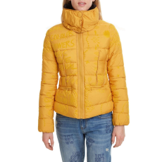 Desigual Desigual Sunna sárga, magas galléros női kabát