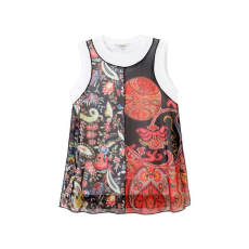 Desigual fehér, ujjatlan női póló – XS