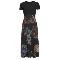 Desigual Hosszú ruhák PAISLEY MESH LACROIX Fekete EU S