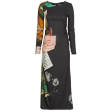 Desigual Hosszú ruhák PATCH FIONA Fekete EU XL