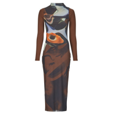 Desigual Hosszú ruhák VEST LINCOLN Fekete EU XS