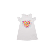 Desigual Rövid ruhák VEST_BLOOM Fehér 13 / 14 éves lányka ruha