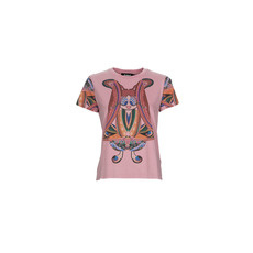 Desigual Rövid ujjú pólók FLOWER Rózsaszín EU S