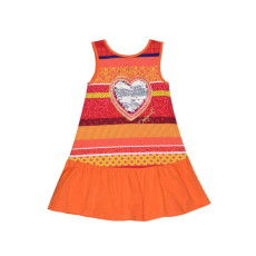 Desigual Strap narancssárga lány ruha – 5-6 év