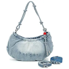 Desigual Válltáskák BAG HALF LOGO DENIM WAVERLY Kék Egy méret kézitáska és bőrönd