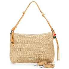 Desigual Válltáskák BAG HALF LOGO RAFFIA LEIRIA Bézs Egy méret