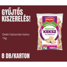 Detki Gyűjtős kiszerelés - Detki háztartási keksz 1kg 8db/karton csokoládé és édesség