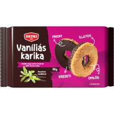 Detki Keksz Kft Detki 150g Vaniliás karika étbevonóval csokoládé és édesség